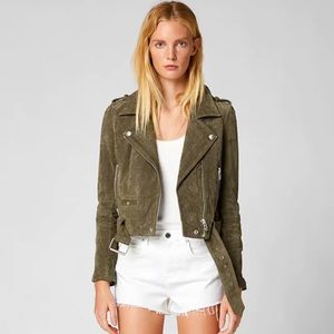 Blank NYC Suede Leather Moto Jacket